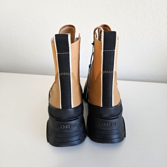 NWT Sorel | Brex Lug Leather Lace Up Waterproof Brown Boot, Women's 9 - Picture 9 of 11